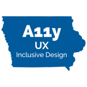 Iowa Web Accessibility UX and Inclusive Design LOGO (#A11y)